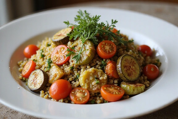 Insalata di Quinoa con Verdure Arrosto
